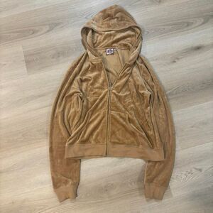 Juicy Couture Women's Authentic Brown Velour Jacket Medium